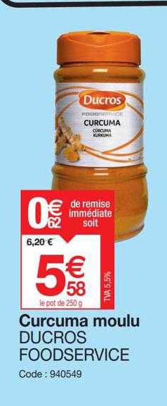 curcuma moulu ducros foodservice