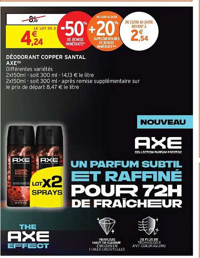 Déodorant Copper Santal Axe