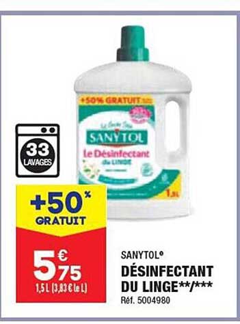 Désinfectant Du Linge Sanytol