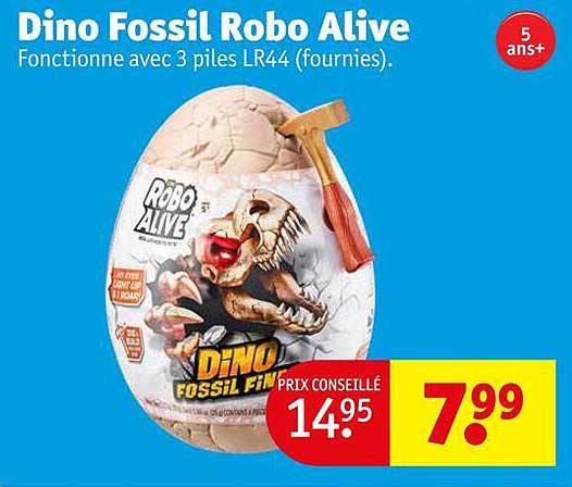 dino fossil robo alive