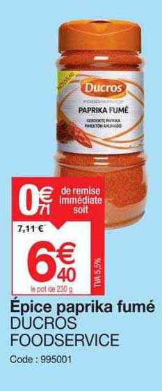 épice paprika fumé ducros foodservice