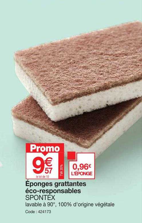 éponges grattantes éco-responsables spontex