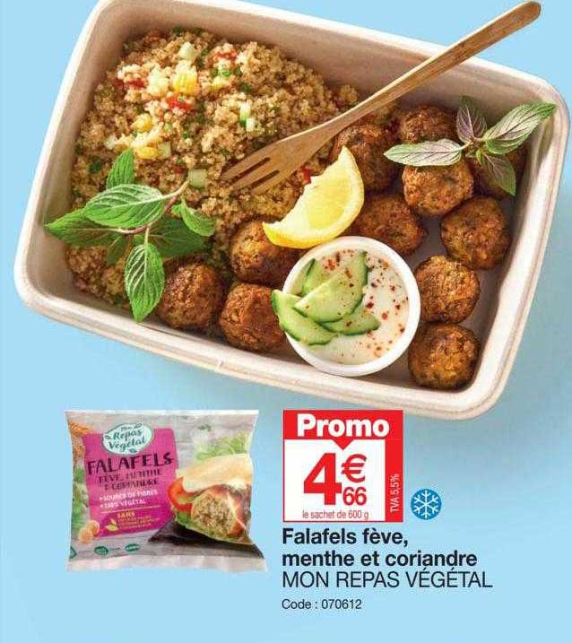 falafels fève, menthe et coriandre mon repas végétal