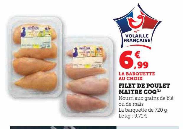 filet de poulet maître coq