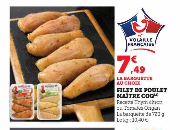 filet de poulet maître coq