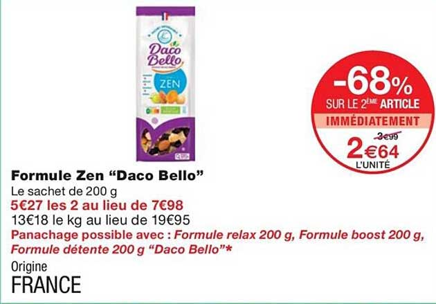 formule zen "daco bello"