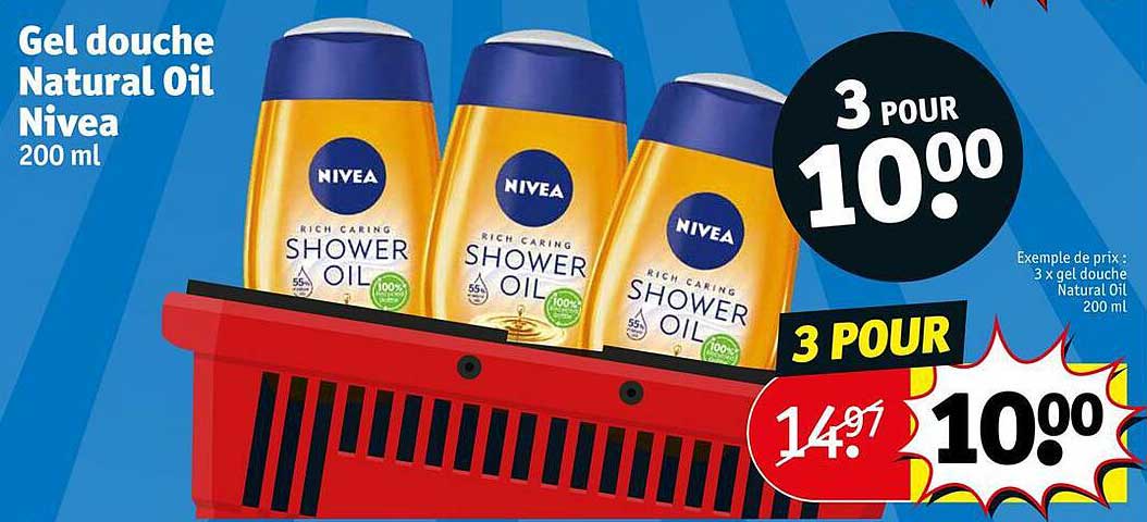gel douche natural oil nivea