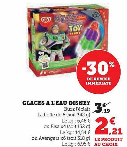 Glaces à L'eau Disney