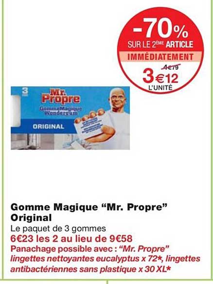 gomme magique "mr propre" original