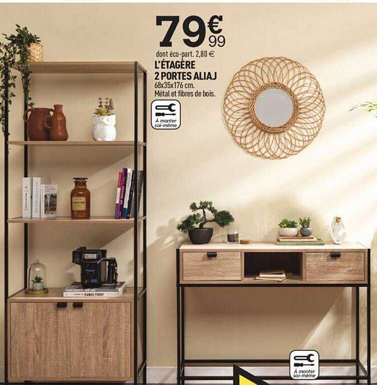 l'étagère 2 portes aliaj