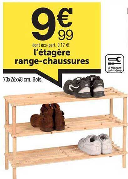 l'étagère range-chaussures
