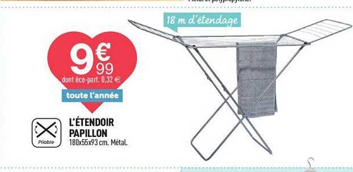 l'étendoir papillon