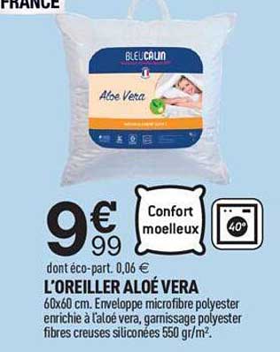 l'oreiller aloé vera