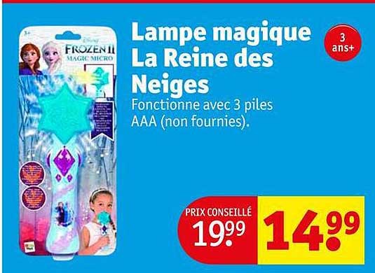 lampe magique la reine des neiges