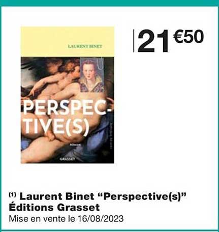 laurent binet "perspective(s)" éditions grasset