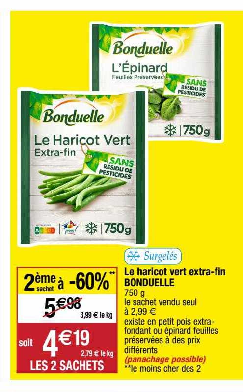 le haricot vert extra-fin bonduelle