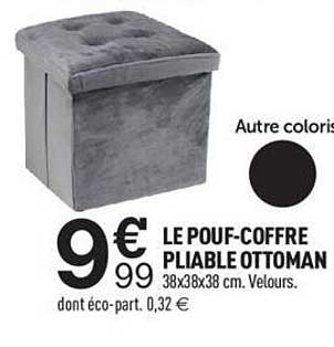 le pouf-coffre pliable ottoman