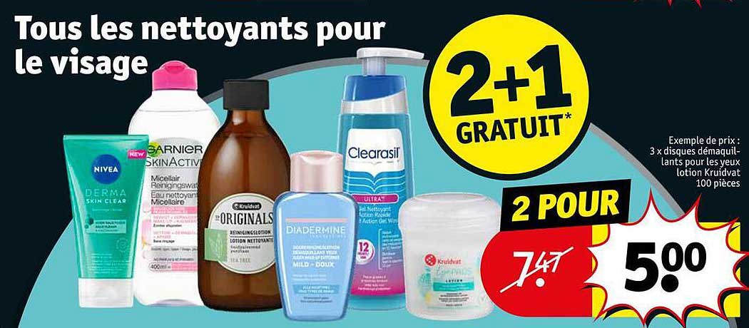 les nettoyants pour le visage
