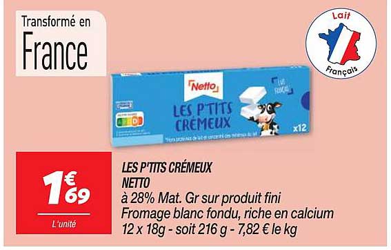 les p'tits crémeux netto