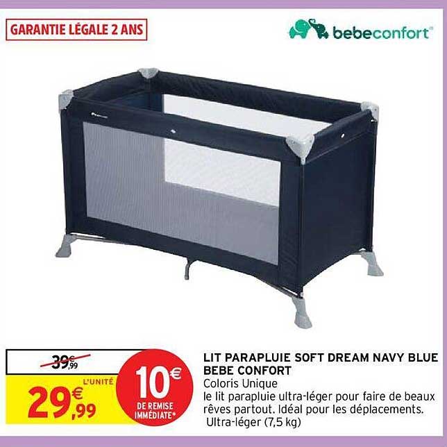 lit parapluie soft dream navy blue bébé confort