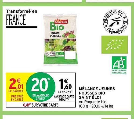 mélange jeunes pousses bio saint éloi