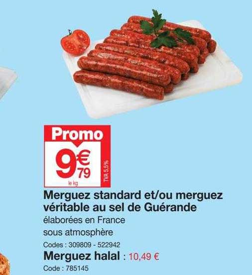 merguez standard et/ou merguez véritable au sel de guérande
