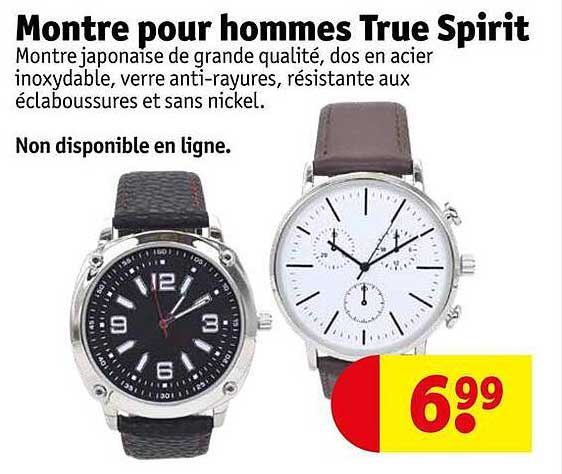 Montre Pour Hommes True Spirit