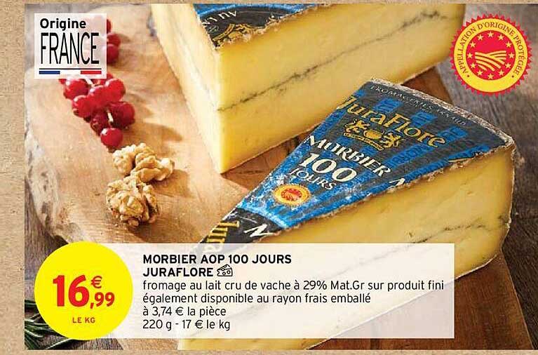 morbier aop 100 jours juraflore