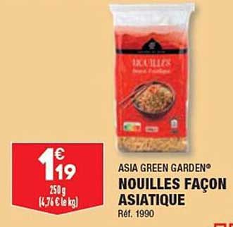 nouilles façon asiatique asia green garden