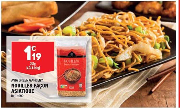 nouilles façon asiatique asia green garden