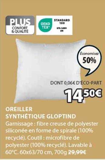 Oreiller Synthétique Gloptind