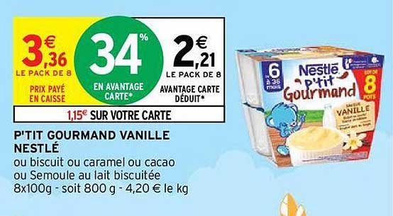 P'tit Gourmand Vanille Nestlé