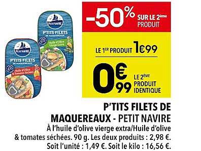 p'tits filets de maquereaux - petit navire