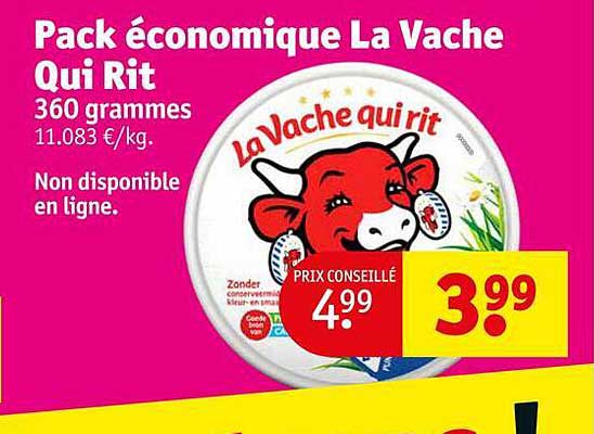 pack économique la vache qui rit