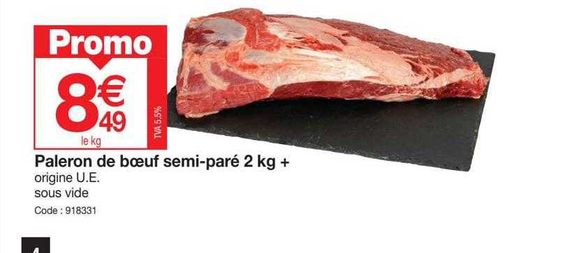 paleron de boeuf semi-paré 2 kg+