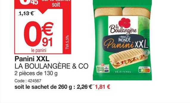 Panini Xxl La Boulangère & Co