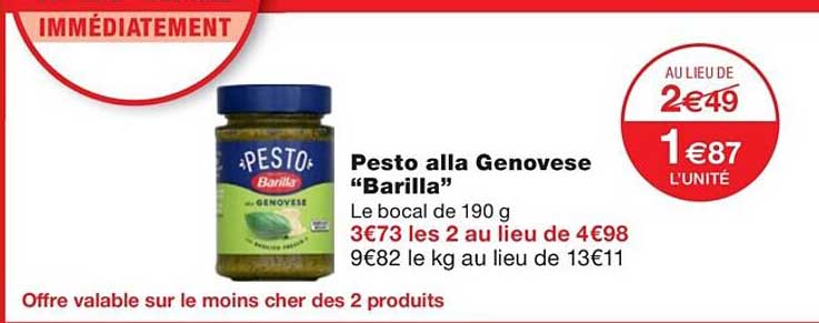 pesto alla genovese "barilla"