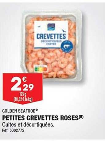 petites crevettes roses golden seafood