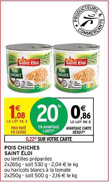 pois chiches saint éloi