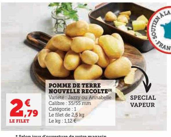 pomme de terre nouvelle récolte