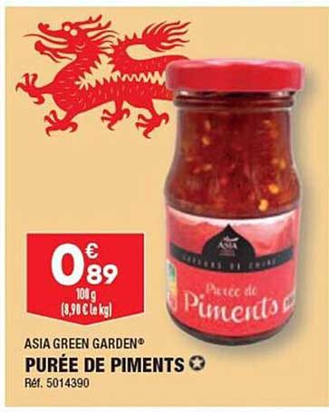 purée de piments asia green garden