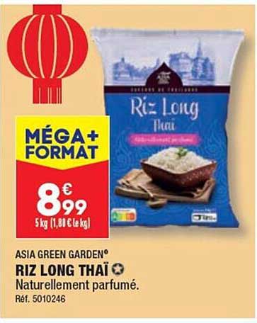 riz long thaï asia green garden
