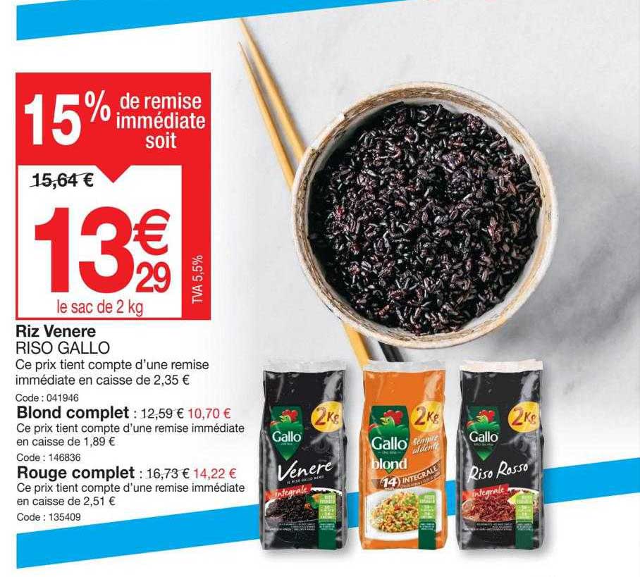 riz venere riso gallo