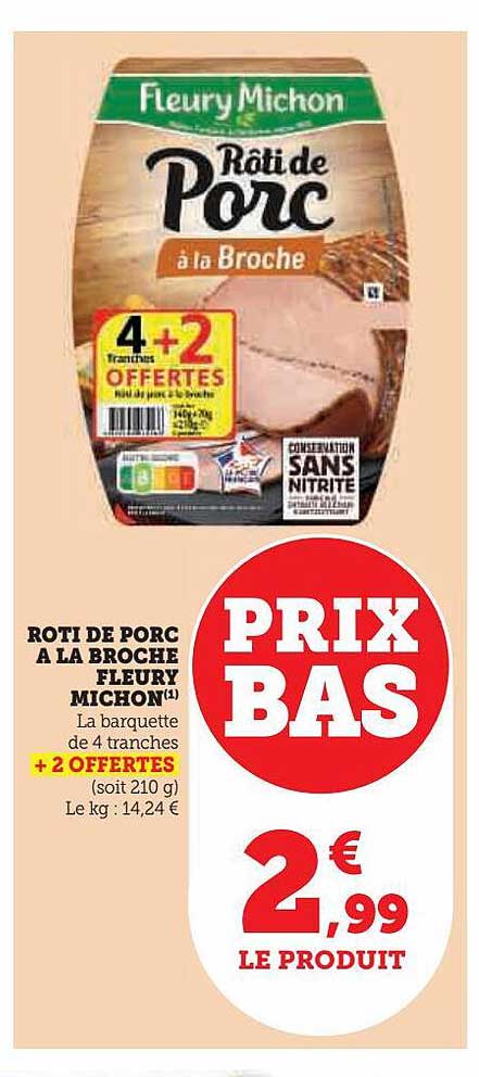 rôti de porc à la broche fleury michon