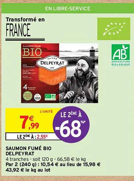 Saumon Fumé Bio Delpeyrat