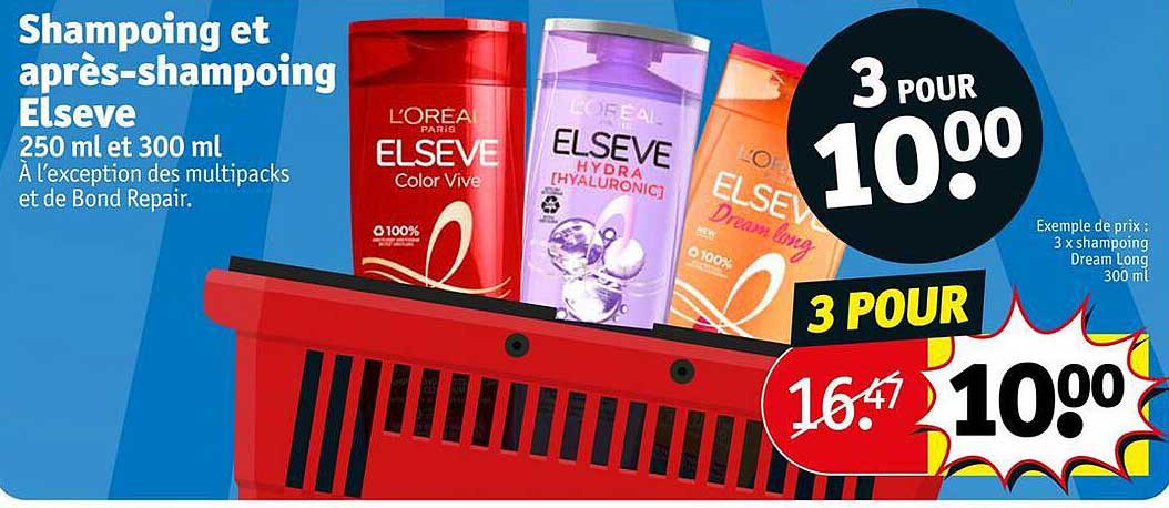 shampoing et après-shampoing elsève