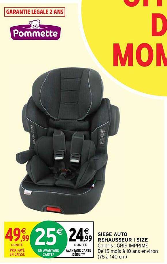 siège auto rehausseur i size