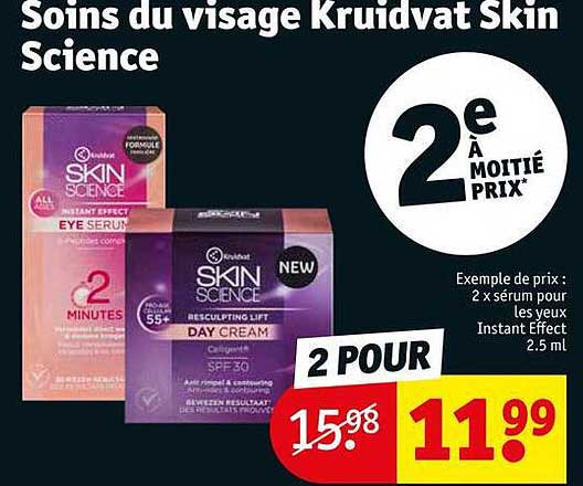 soins du visage kruidvat skin science