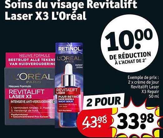 Soins Du Visage Revitalift Laser X3 L'oréal