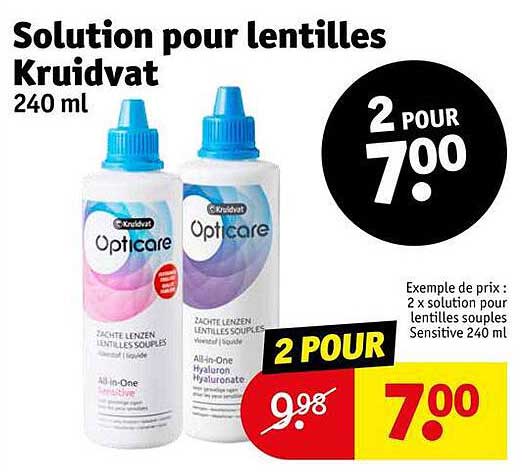 Solution Pour Lentilles Kruidvat